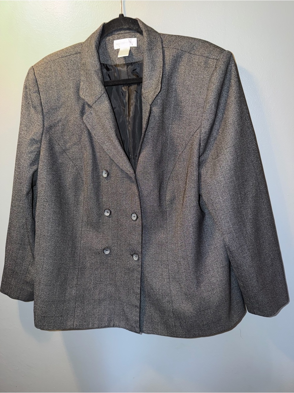 Worthington Gray Double-Breasted Women’s Blazer